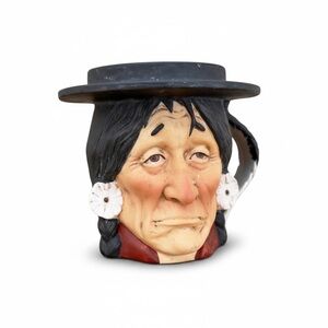 Dave Grossman Saturday Evening Post Ceramic Native American Mug Head